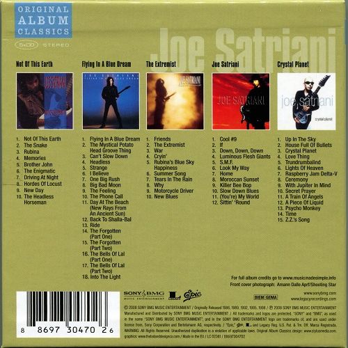 Joe Satriani - Original Album Classic (5CD Box Set) (2008)