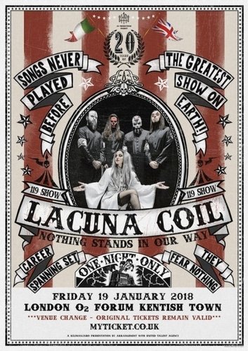 Lacuna Coil - The 119 Show - Live in London (2018) (DVD9+BDRip, 1080p)