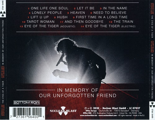 Gotthard - Steve Lee - The Eyes of a Tiger: In Memory of Our Unforgotten Friend! (2020)