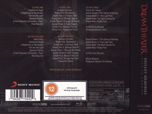 Dream Theater - Distant Memories - Live in London (3CD) (2020) + Hi-Res + 1080p + Blu-Ray