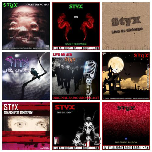 Styx  Live in.Box-Set (2020-2021, 9 CD)