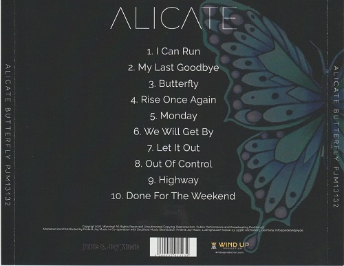 Alicate - Butterfly (2022) CD+Scans