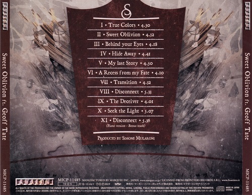 Sweet Oblivion - Sweet Oblivion (Japanese Edition) (2019) CD+Scans