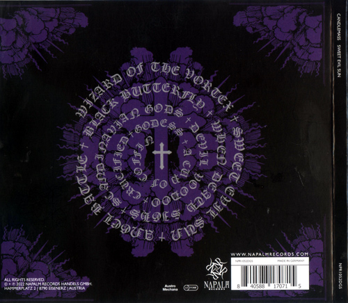Candlemass - Sweet Evil Sun (2022) CD+Scans