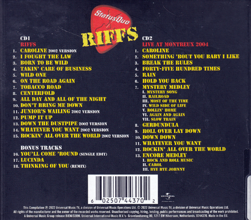Status Quo - Riffs [2CD] (2022) CD+Scans