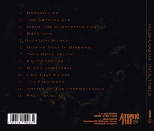 Meshuggah - Immutable (2022) CD+Scans