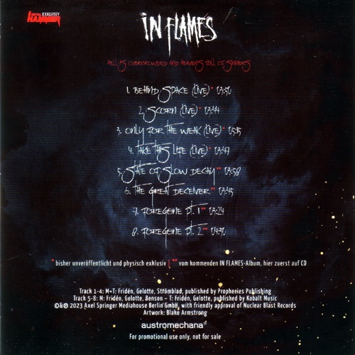 In Flames - Hell Is Overcrowded and Heaven's Full of Sinners (2023) CD+Scans