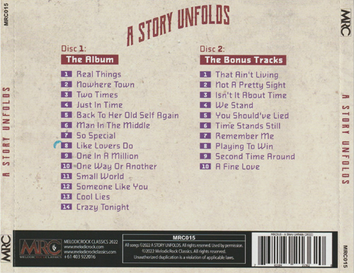 A Story Unfolds - A Story Unfolds (Unreleased Album Feat. Don Cromwell & Chris Barr) (2 CD Remastered 2022) CD+Scans